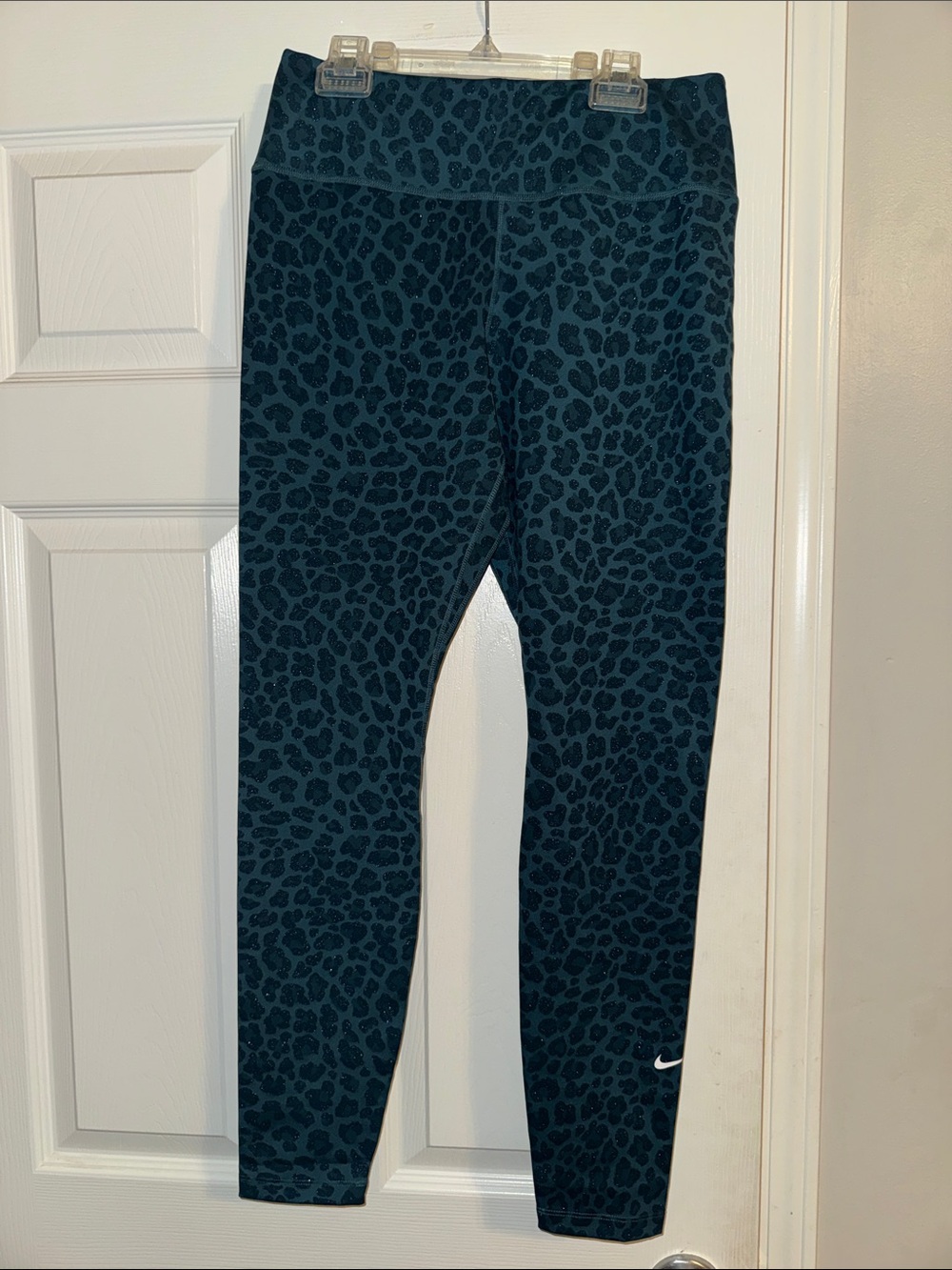 Nike Teal Leopard Print Leggings